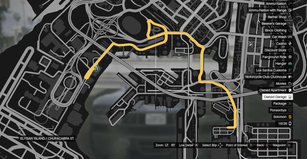 Once you solve the puzzles in the Sightseer VIP mission on Grand Theft Auto Online, follow the way point to the package location.