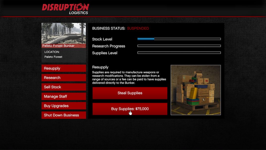 This is how the Bunker supply chain works in GTA Online.