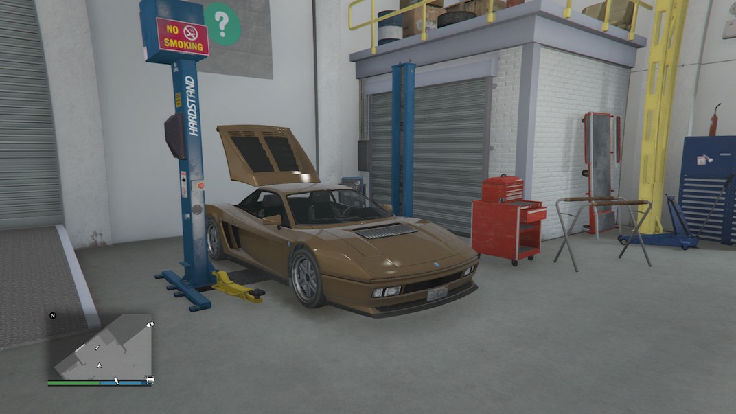 This is where you'll do vehicle customizations for customers in your GTA Online Auto Shop.