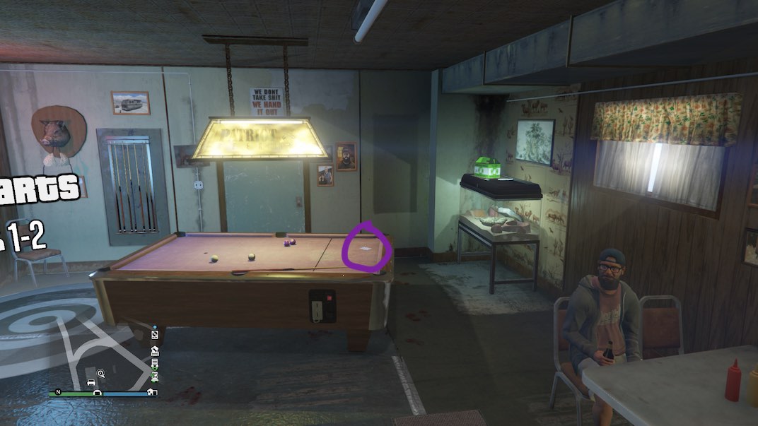 Playing card location 33 of 54 in Grand Theft Auto V Online