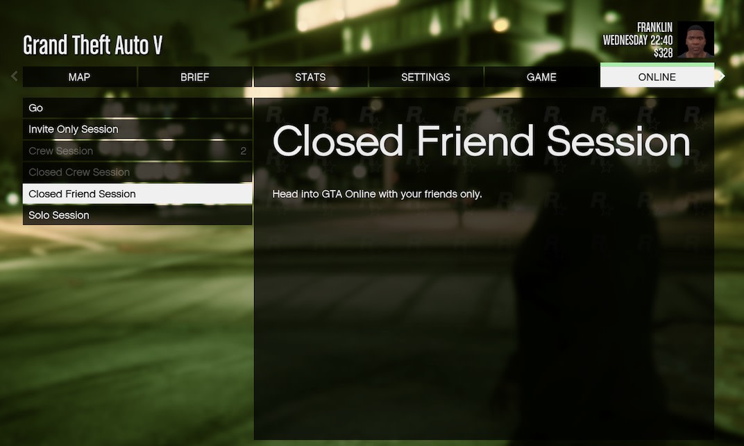 In order to play without the fear of being killed by another player you can change your session to Closed Friend Session.