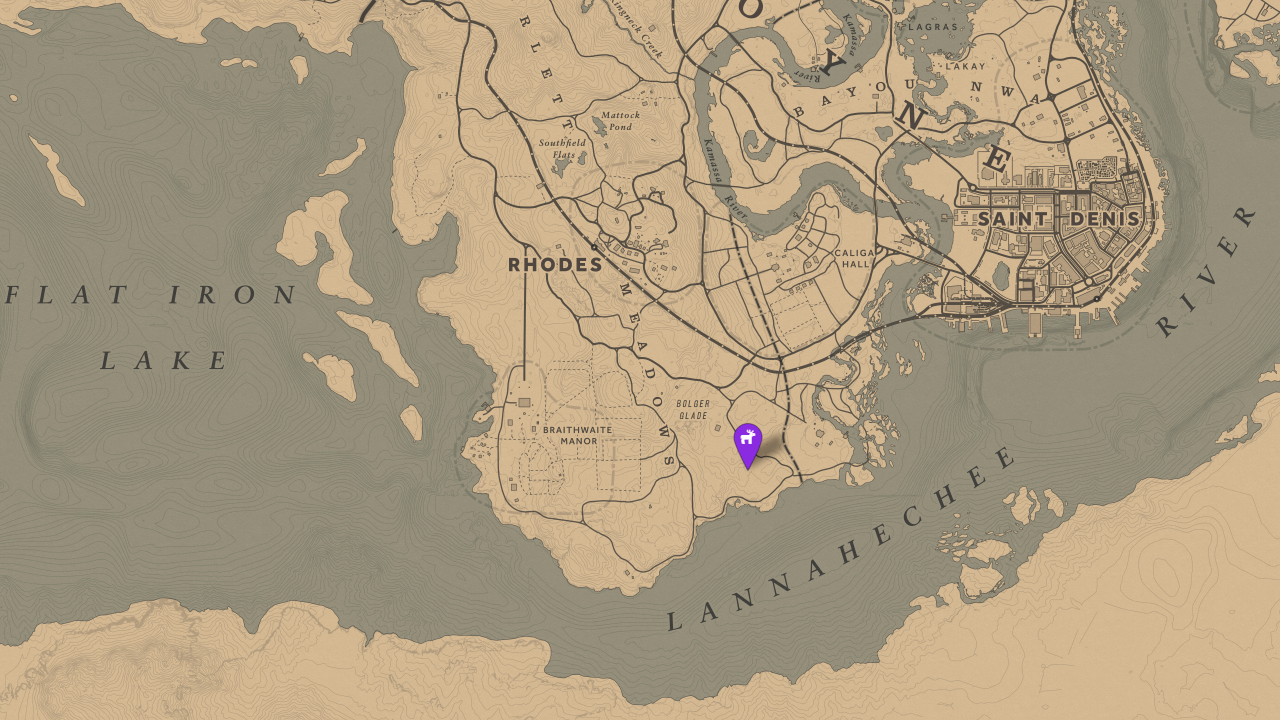 Red Dead Redemption 2 Legendary Panther Map