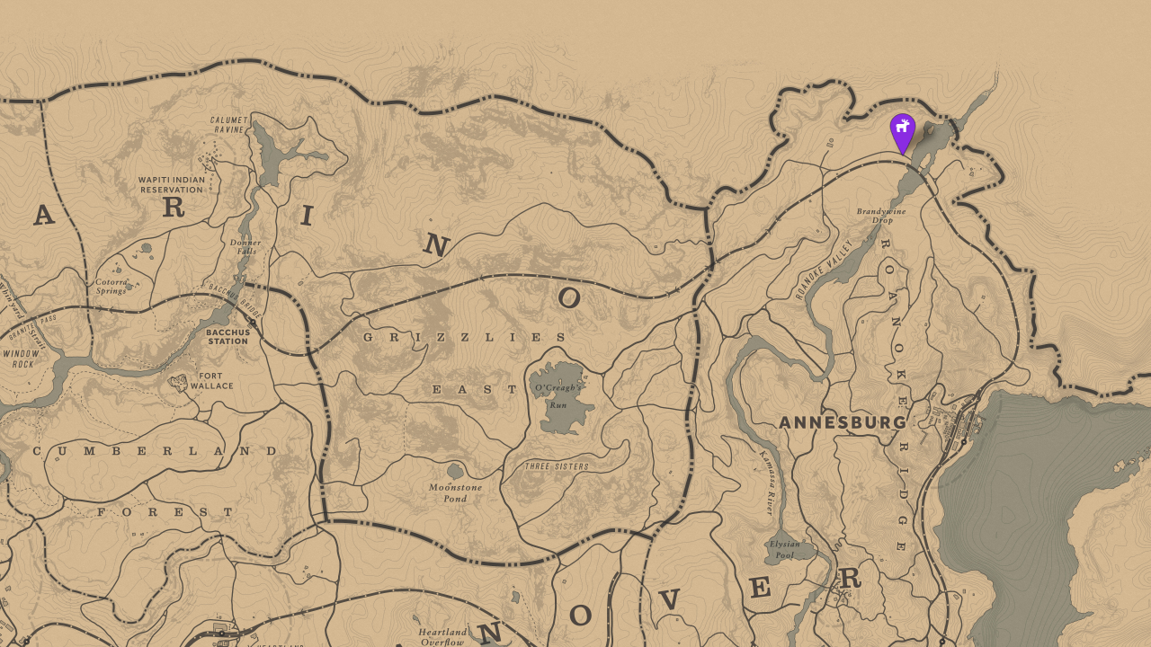 Red Dead Redemption 2 Legendary Moose Map