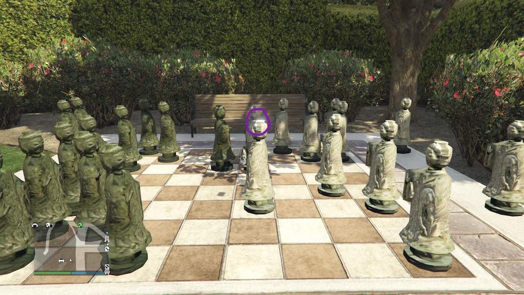 This is playing card location 25 of 54 in Grand Theft Auto V Online.