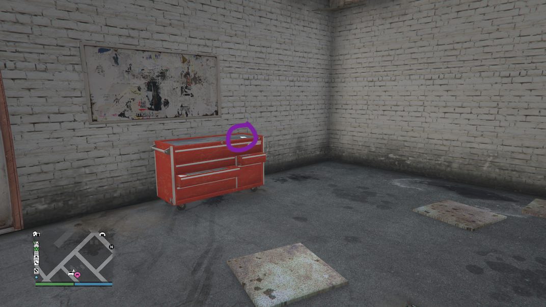 Playing card location 35 of 54 in Grand Theft Auto V Online