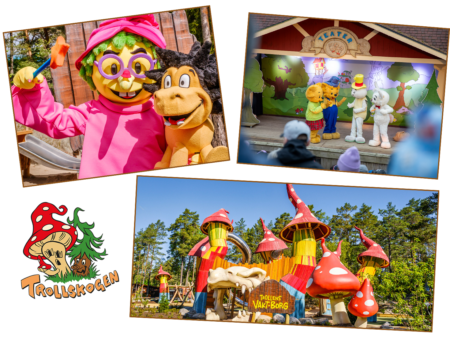 Kollage trollskogen