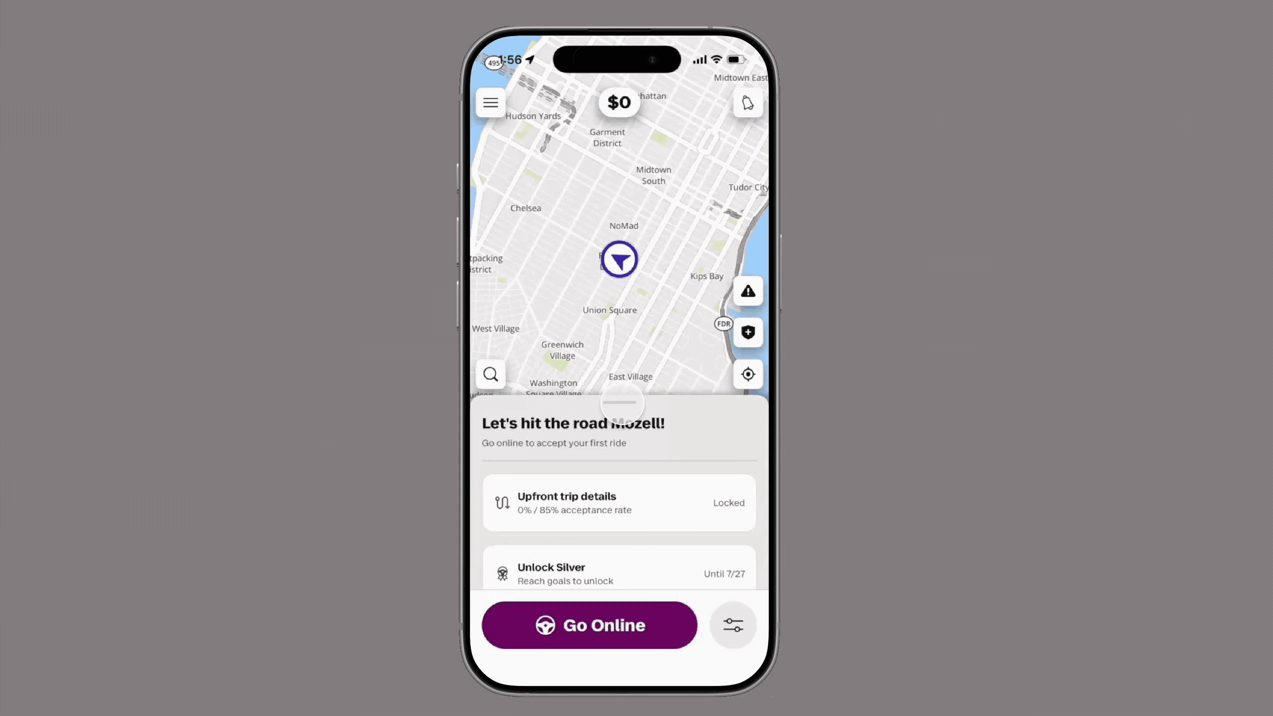 Lyft Maps Offline - Earn while you navigate GIF