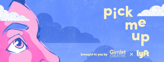 Pick Me Up Podcast illstrution