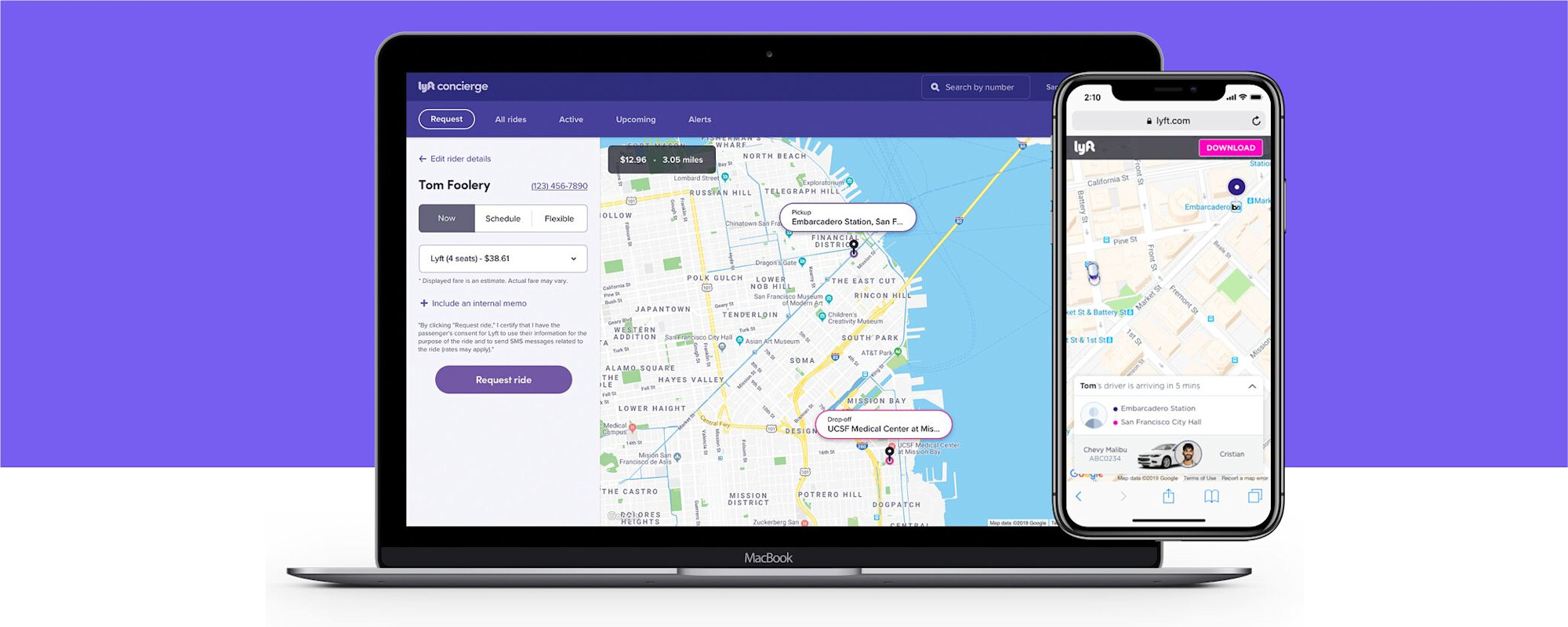 Poster - Lyft Concierge - Healthcare customer