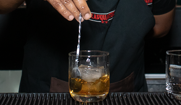 Stirring cocktail