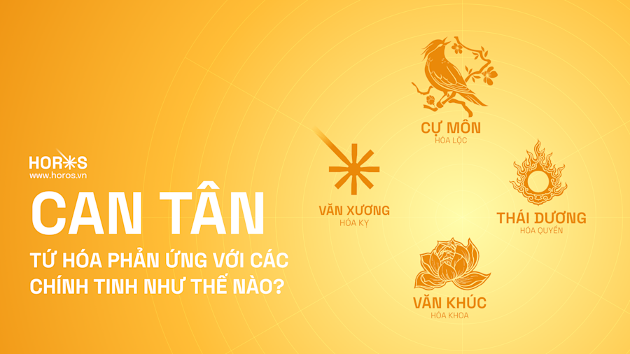 Tứ Hoá Phản Ứng Với Các Chính Tinh Can Tân Như Thế Nào?