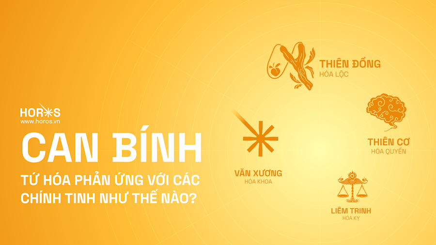 Tứ Hoá Phản Ứng Với Các Chính Tinh Can Bính Như Thế Nào?