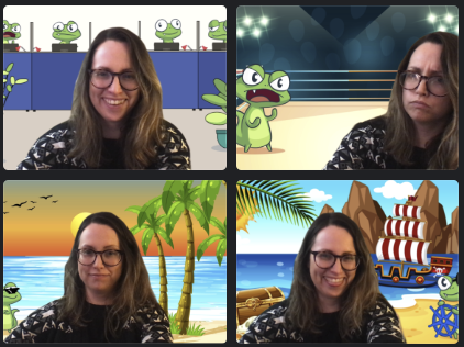 Just a few of the Lizy Zoom background options, to make your work from home experience a little better!