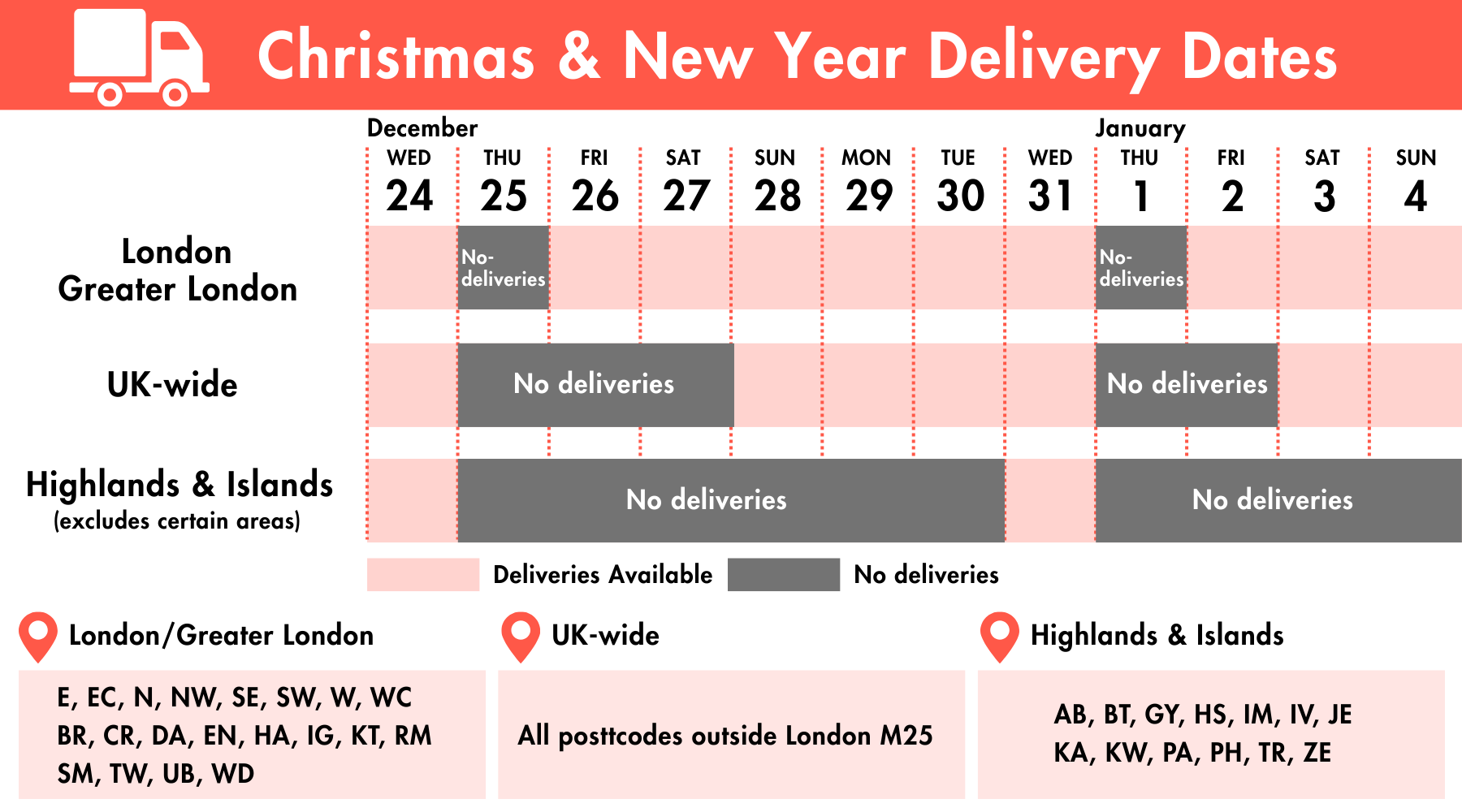 2025年末年始配達スケジュール