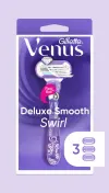 Rasoir rechargeable Venus de Gillette de couleur mauve dans son emballage