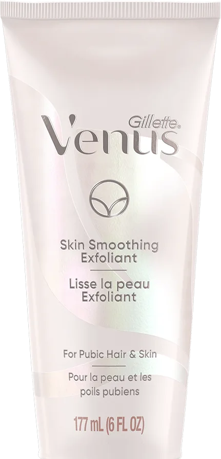 Tube d'exfoliant lissant pour peau et poils pubiens de Gillette Venus