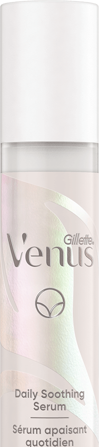 Sérum apaisant quotidien de Gillette Venus dans un flacon.