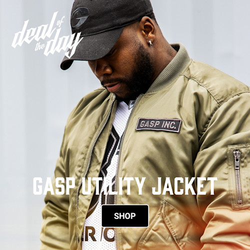 GASP Utility Jacket Deal Of The Day Banner Image
