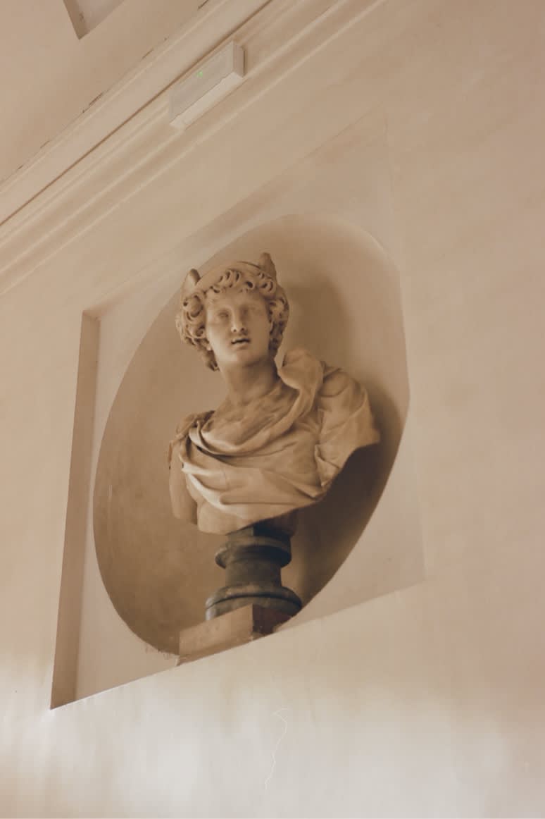 A Roman marble statue