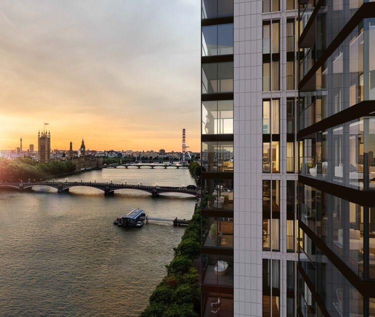 The Dumont offers impressive views across the river Thames towards the Houses of Parliament