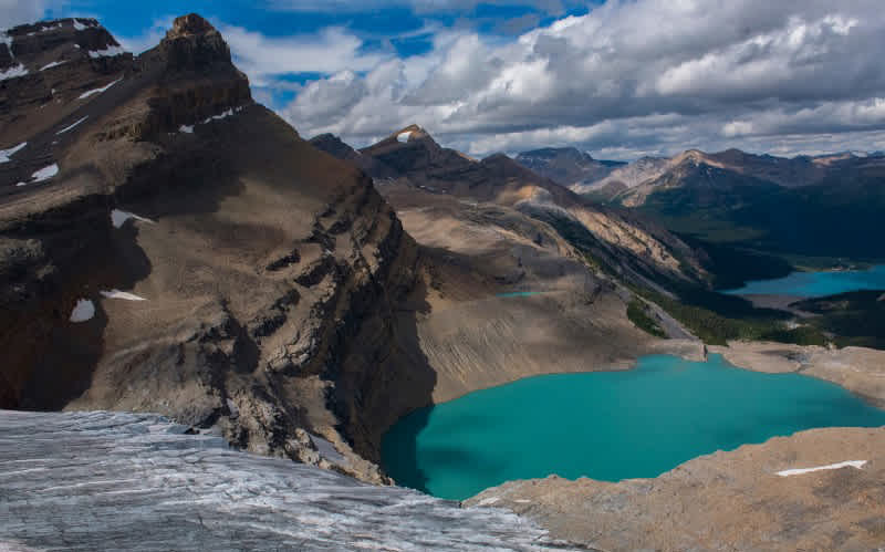 Bow Glacier, Bow Pond, Bow Lake. Photo by Shah Selbe