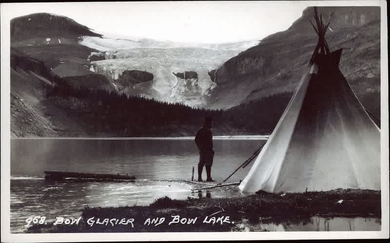 Bow Glacier in 1924 in a photograph by Harmon Byron