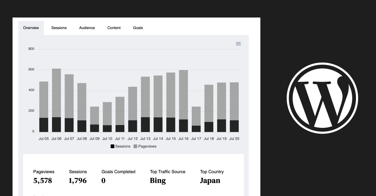 Setting up website analytics for Wordpress
