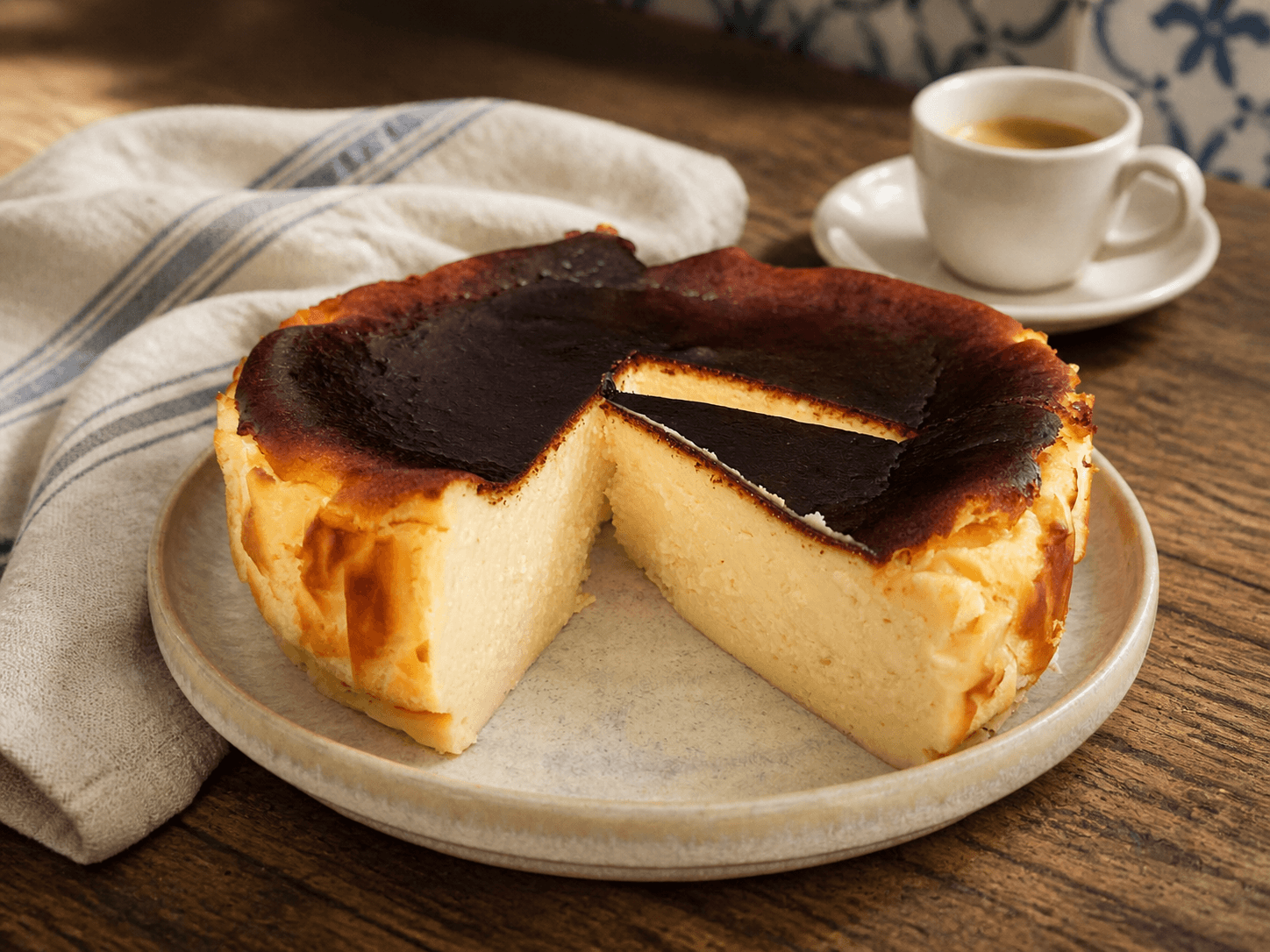 Air Fryer Basque Cheesecake