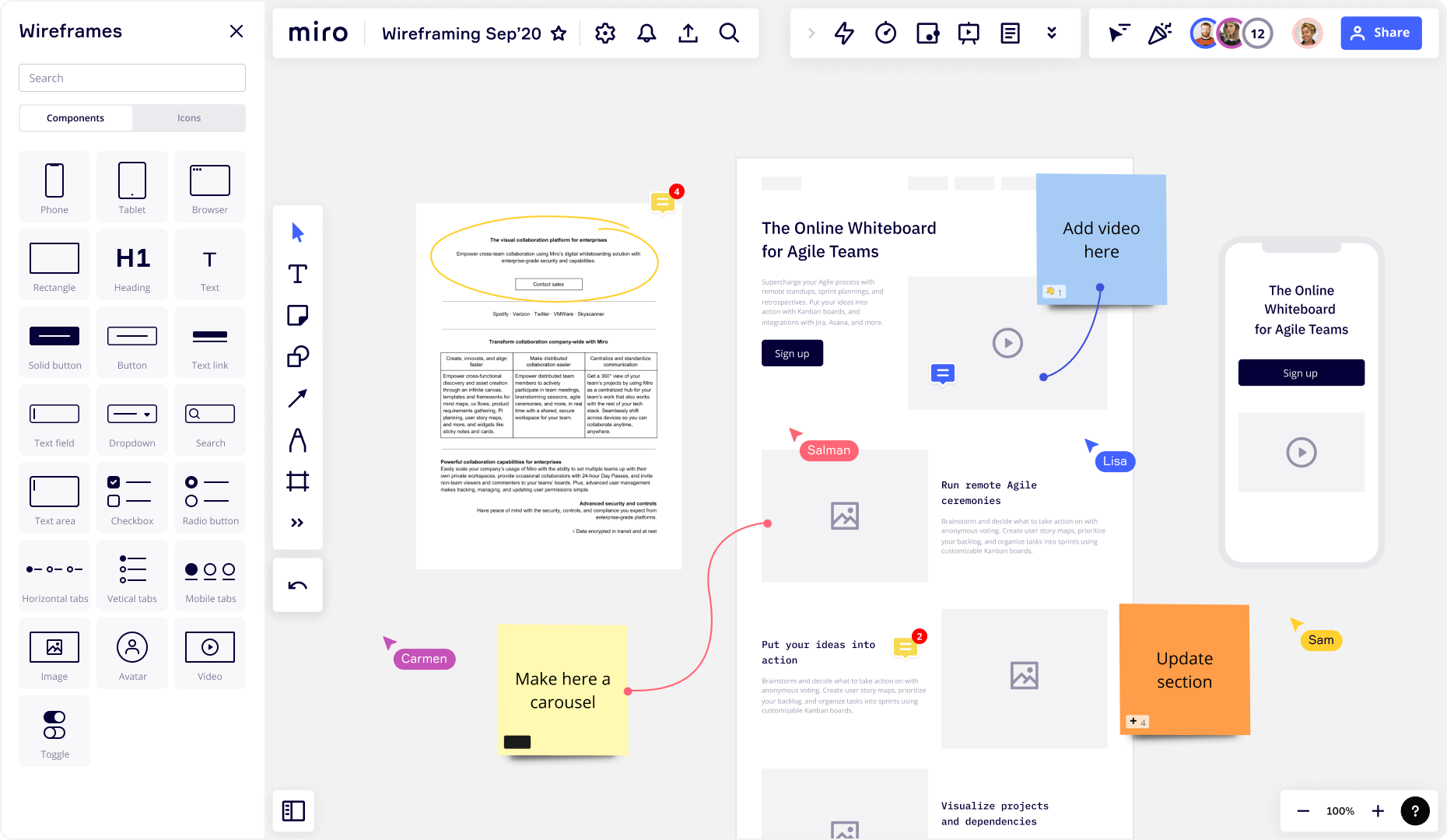 Wireframe Qué es cómo hacerlo y ejemplos Miro