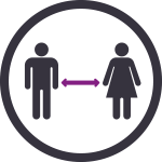 social distancing icon