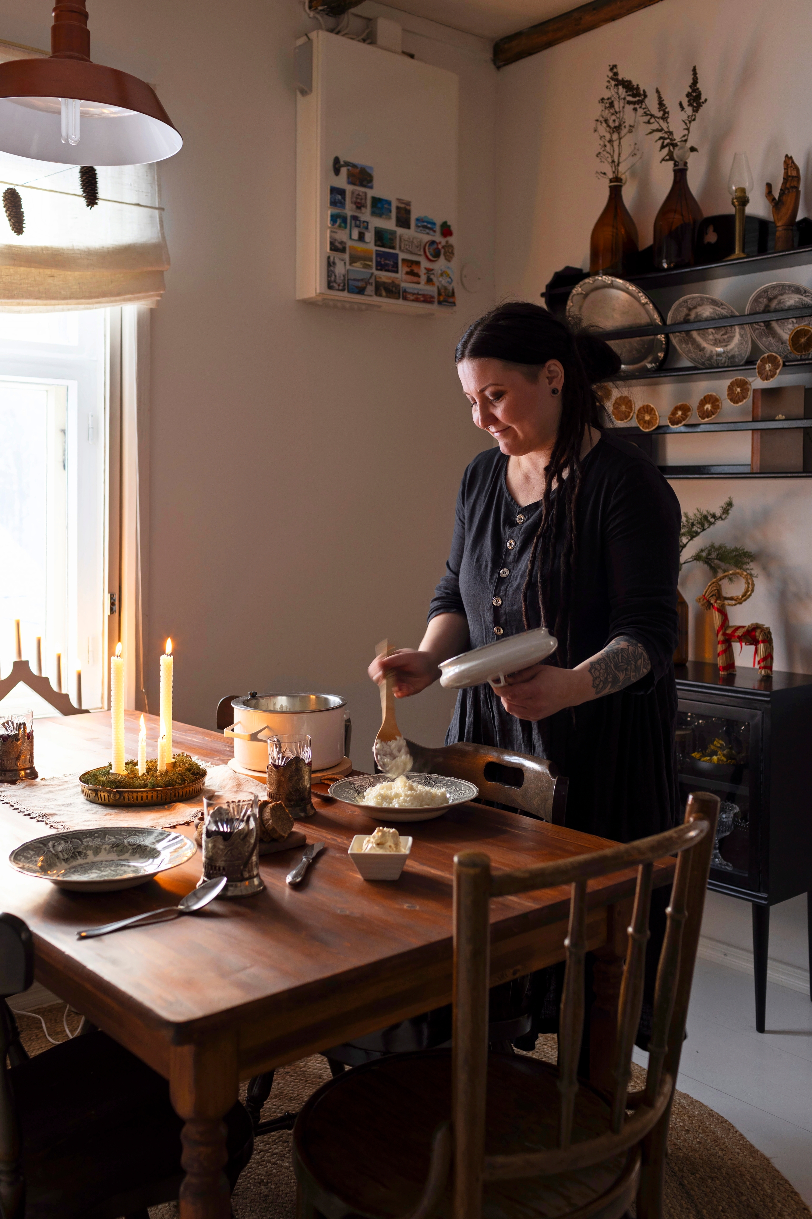 Jenna Pigg ottaa joulupuuroa