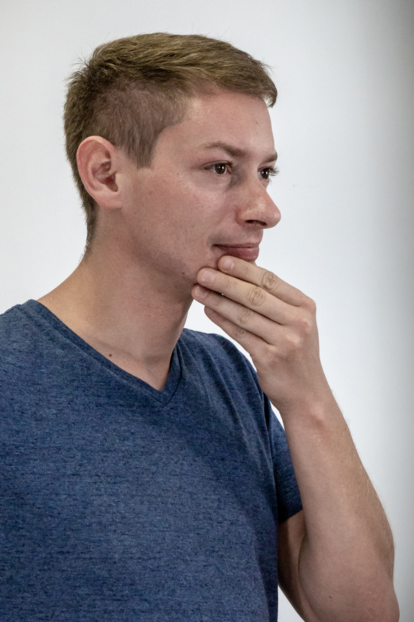 Portrait of a Andrzej Ficon from the Kraków office.