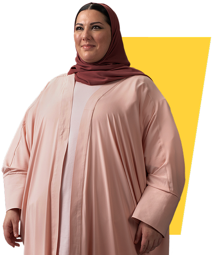 Woman with obesity