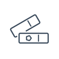 Illustrated icon of slides