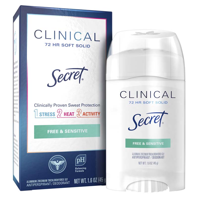 Clinical Strength Soft Solid Deodorant Free Unscented 1.6 oz