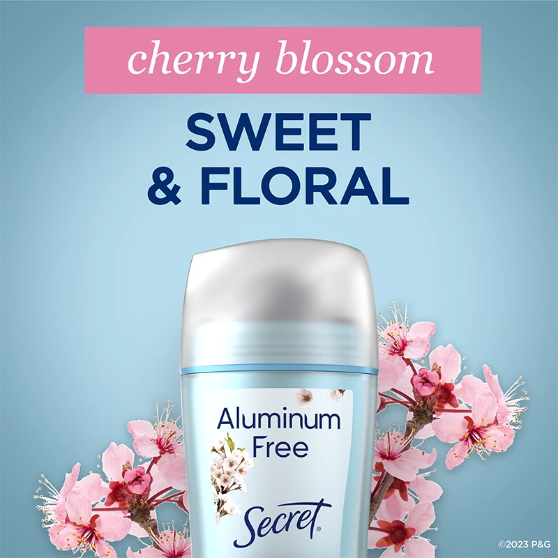 Secret Aluminum Free Deodorant  Cherry Blossom Sweet & Floral