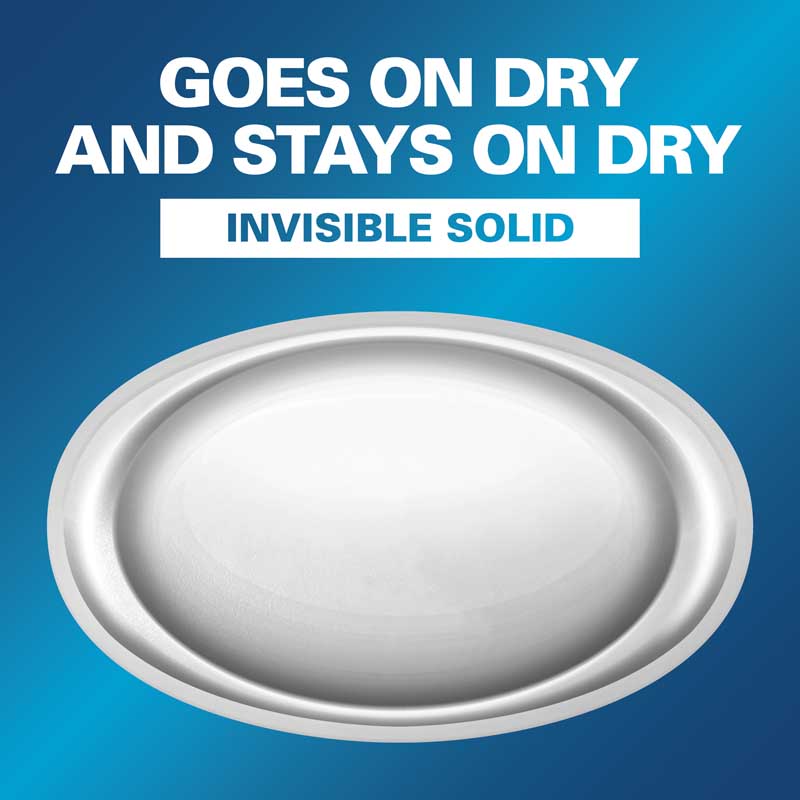 Invisible Solid Goes on dry and stays dry