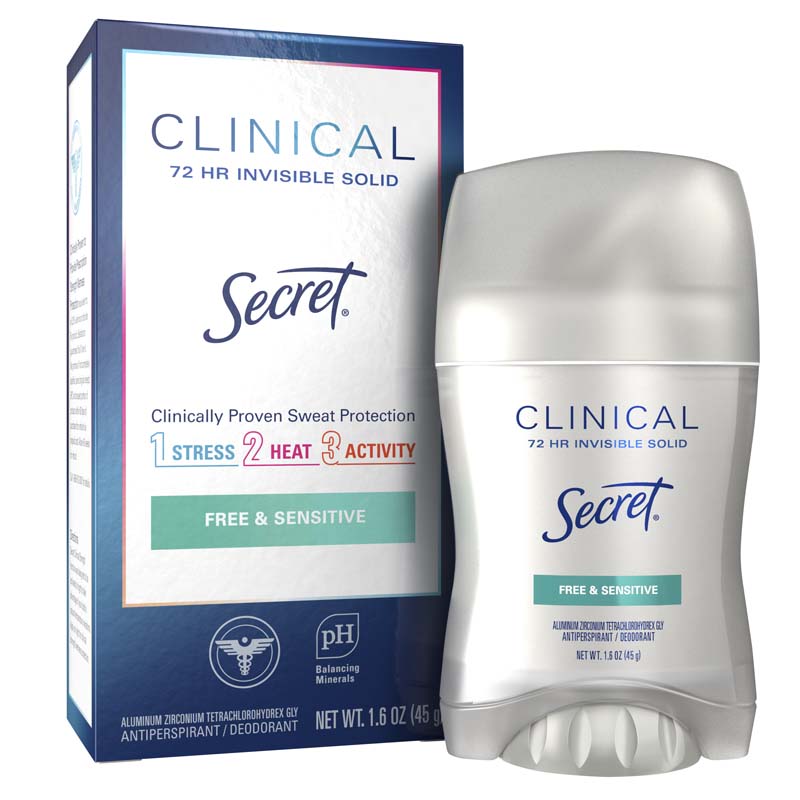 Clinical Strength Invisible Solid Free & Sensitive 1.6 oz