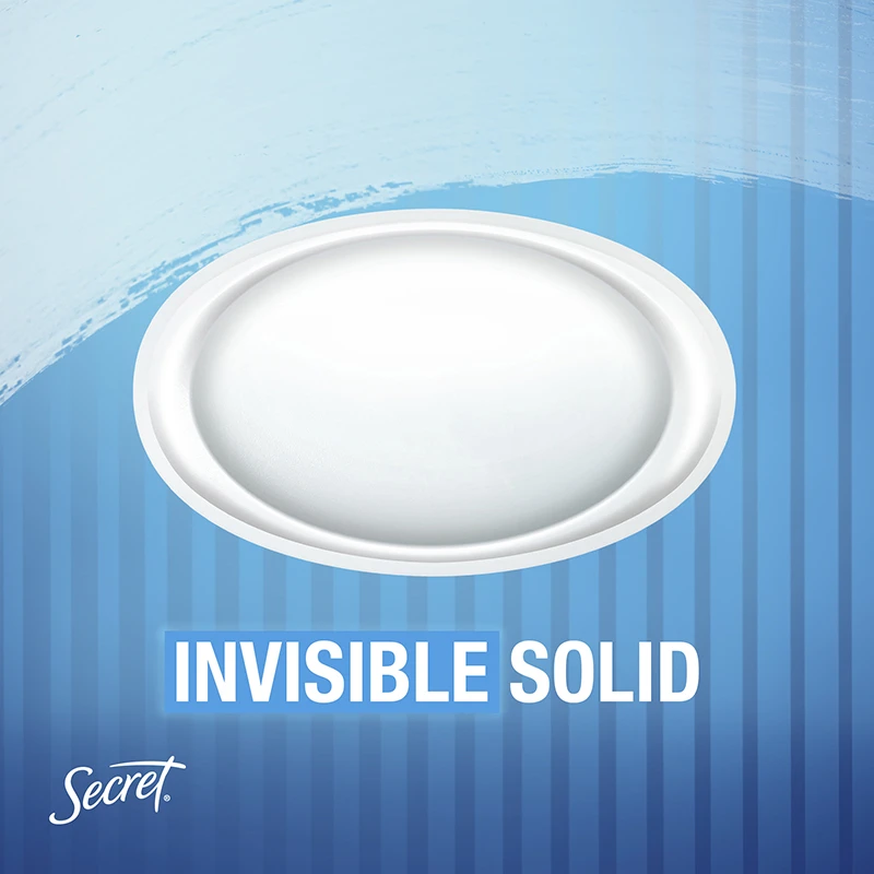 Invisible solid on a blue background