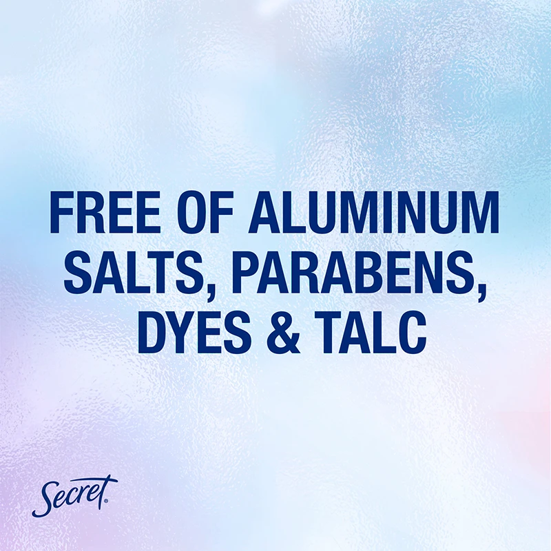 Clinically Proven Aluminum Free Deodorant Powder & Cotton salts, parabens. dyes & talc