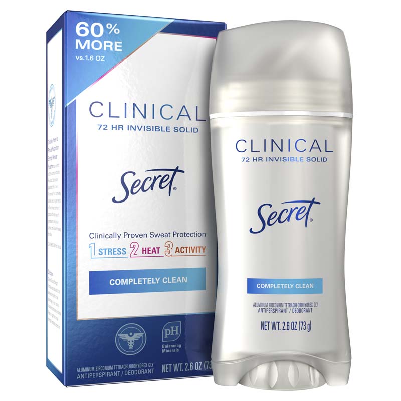 Clinical Strength Invisible Solid - Completely Clean 2.6 OZ