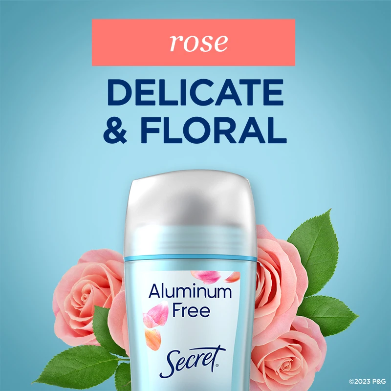 Secret Aluminum Free Deodorant - Real Rose Delicate & Floral