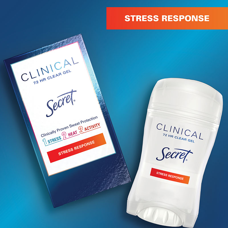 Clinical Strength Clear Gel Deodorant Stress Response 