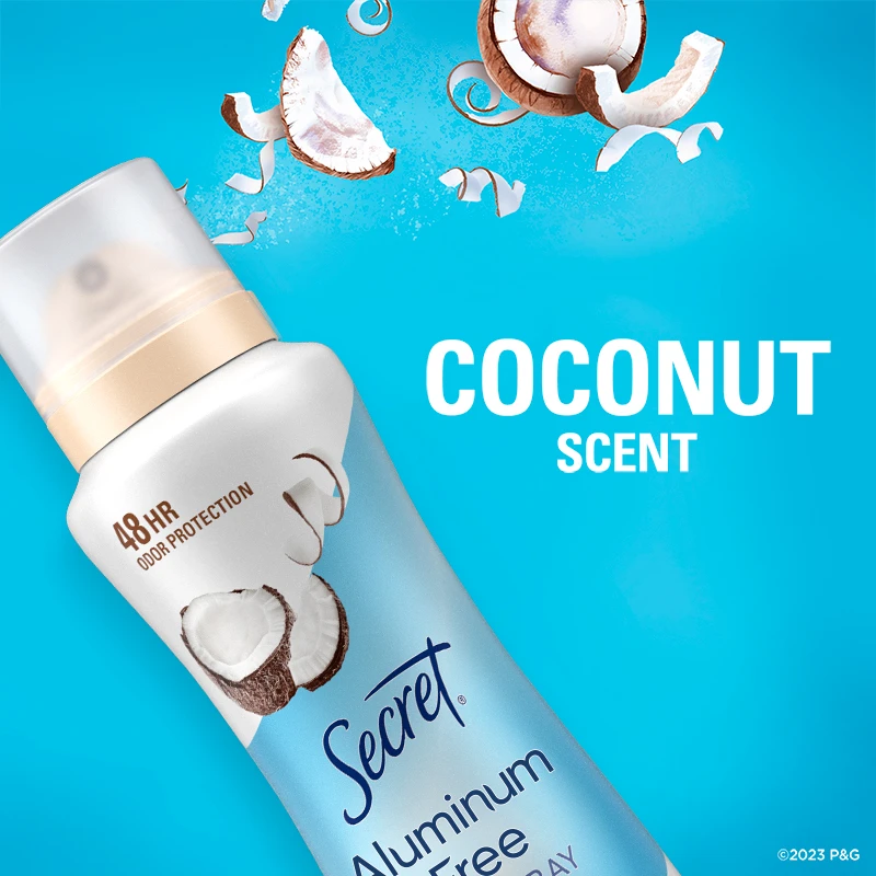 Aluminum Free Dry Spray - Real Coconut Scent