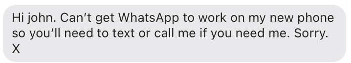 message from mum