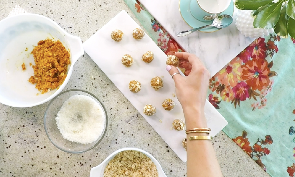 Scarf’d: No-bake peanut butter pup-kin treats