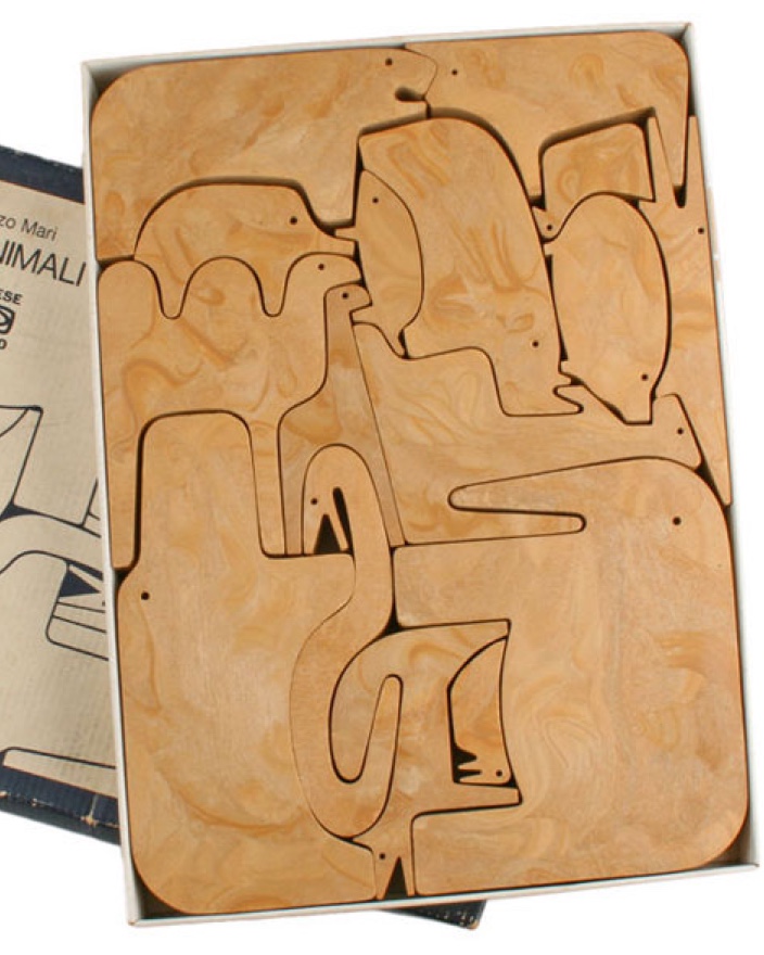 The 16 Animals Puzzle, cut from a single sheet of wood.