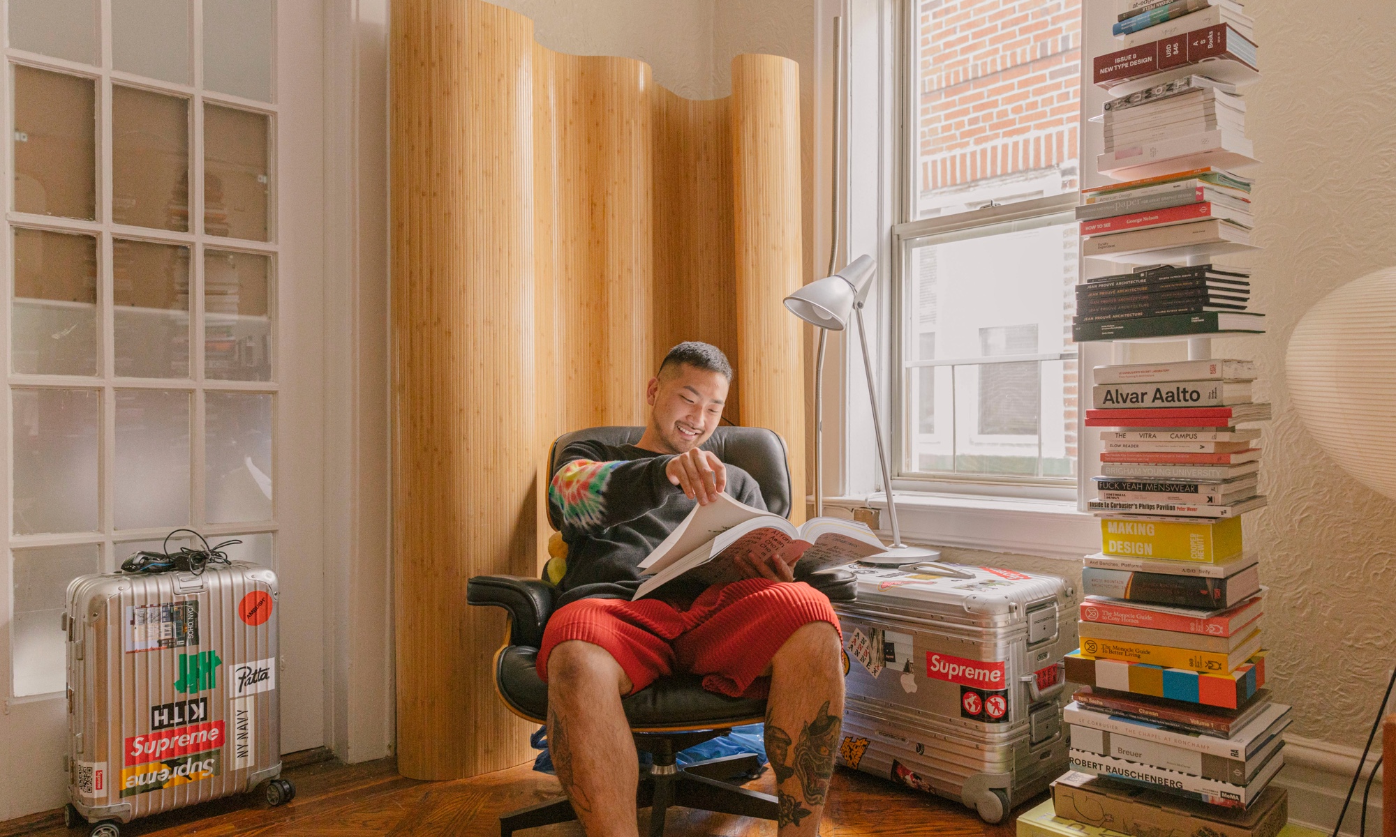 Justin Ryan Kim lives in this light-filled space in Queens.