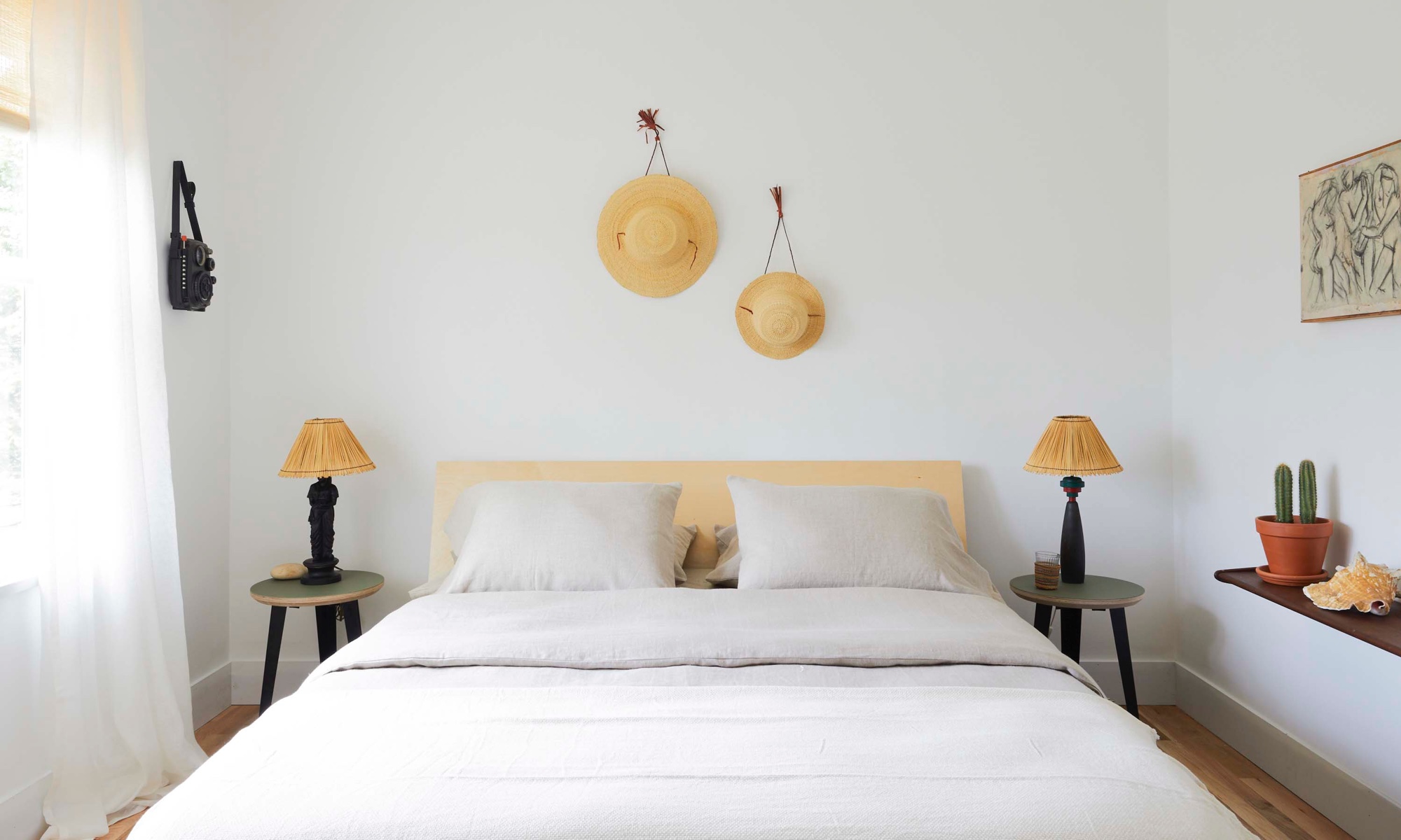 A hotel style floyd bed in Montauk, NY.