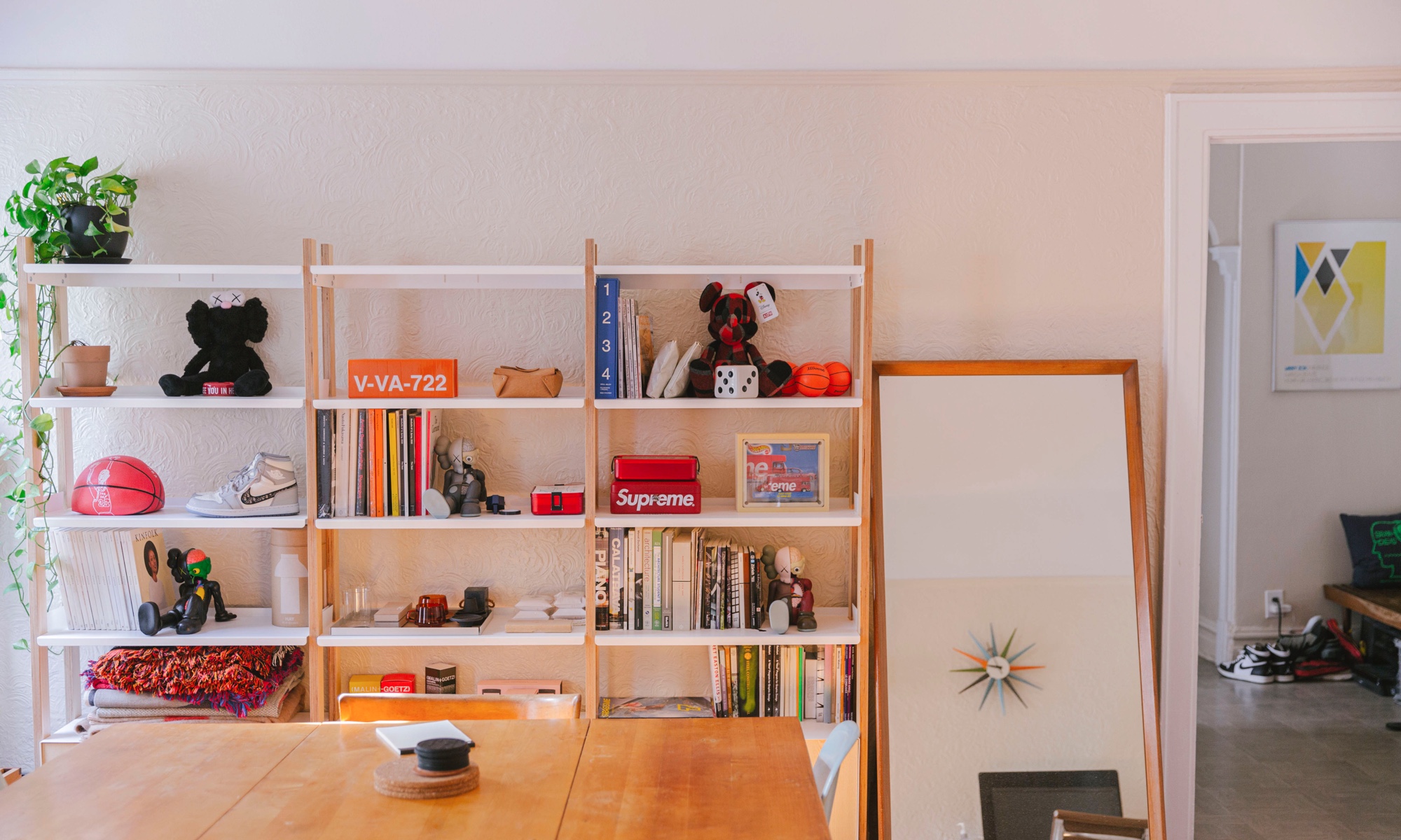 As a photographer, Justin knew south facing windows would make the space bright and airy.